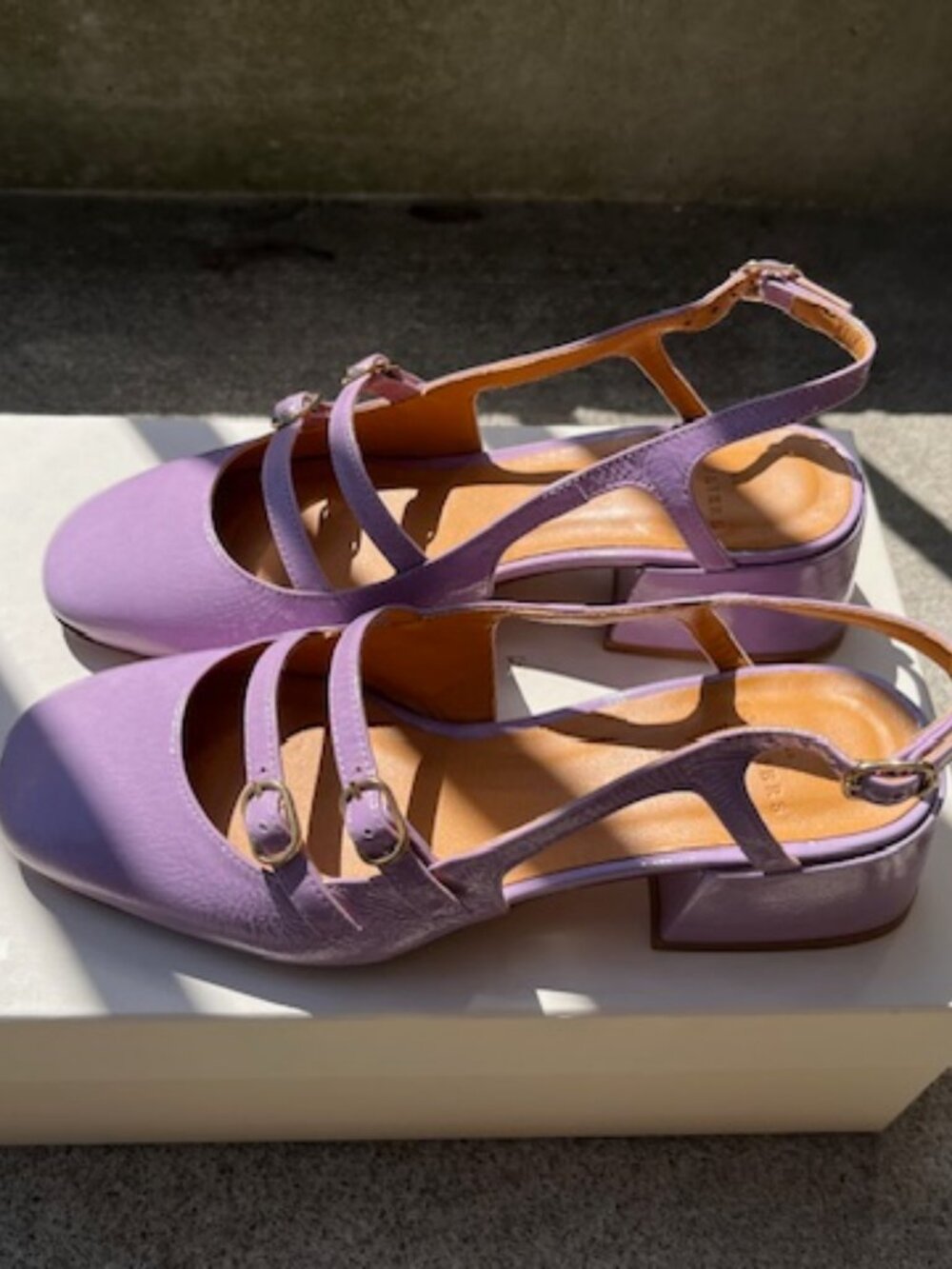 Sezane Paula Babies, Patent Lilac, 36/6, BNWT. - Picture 9 of 11